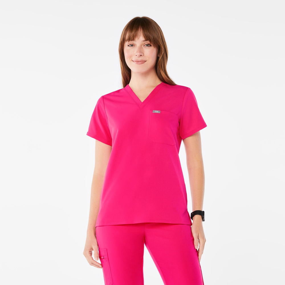 women's Shocking Pink Catarina Scrub Top™