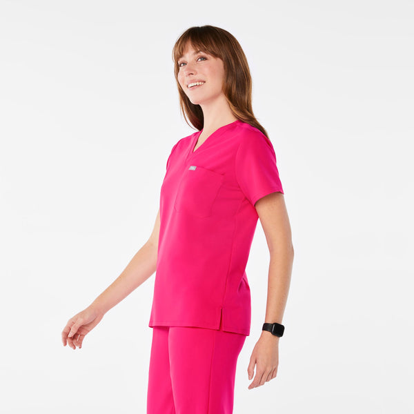 women's Shocking Pink Catarina Scrub Top™