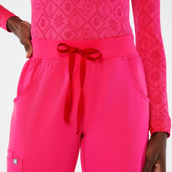 women's Shocking Pink Kade Tall Straight-Leg Scrub Pant™