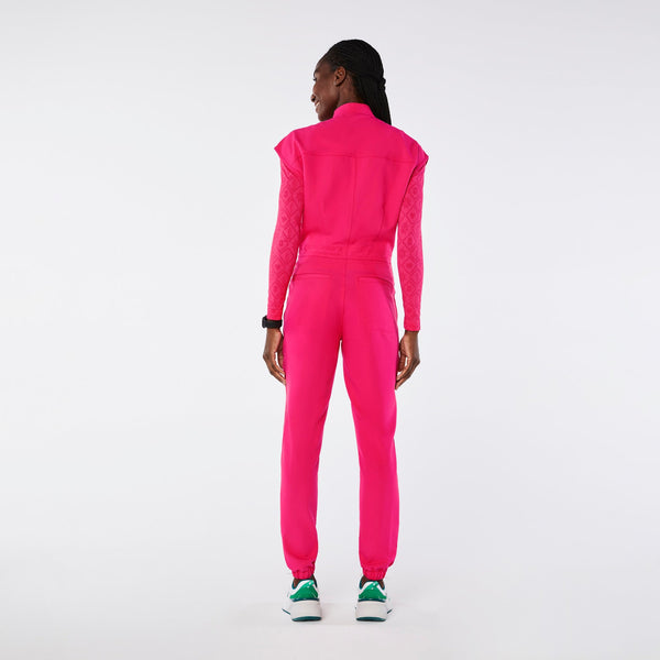women's Shocking Pink Rafaela Cargo - ScrubJumpsuit™