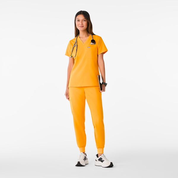 women's Emergency Yellow Catarina Petite  Scrub Top™