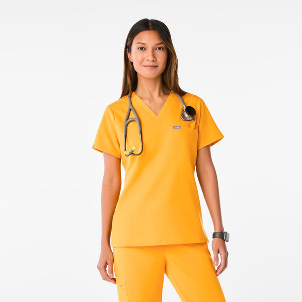 women's Emergency Yellow Catarina Scrub Top™