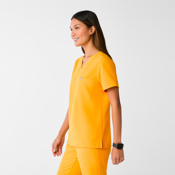 women's Emergency Yellow Catarina Scrub Top™