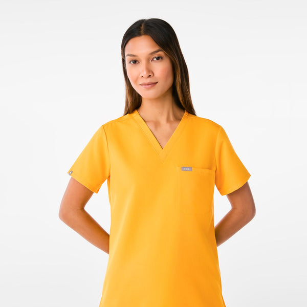 women's Emergency Yellow Catarina Scrub Top™