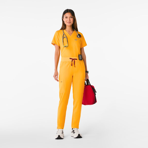 women's Emergency Yellow Yola High-Rise Slim  Petite  Scrub Pant™