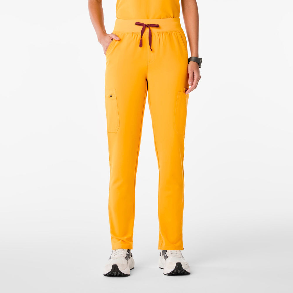 women's Emergency Yellow Yola High-Rise Slim  Petite  Scrub Pant™