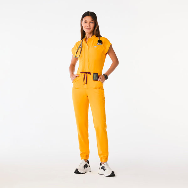 women's Emergency Yellow Rafaela - Cargo ScrubJumpsuit™