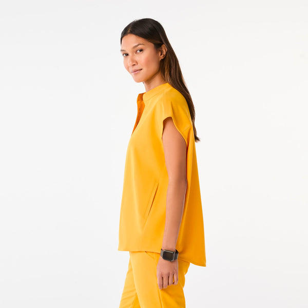 women's Emergency Yellow Rafaela Oversized Scrub Top™