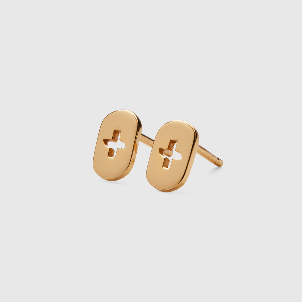 FIGS | V Coterie FIGS Gold Logo - Earrings