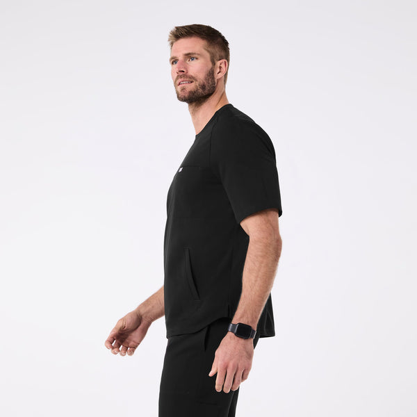 men's Black Colmar Crewneck - Scrub Top