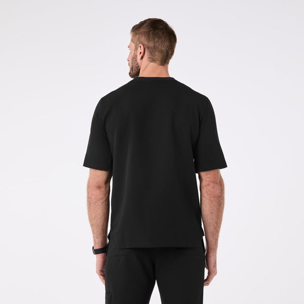 men's Black Colmar Crewneck - Scrub Top