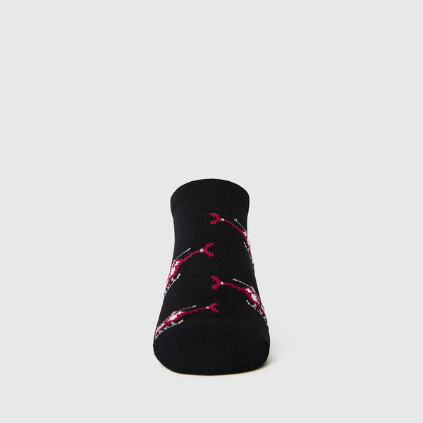 women's Black Helicopter Ankle Socks