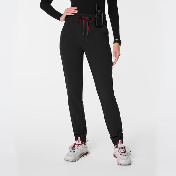 women's Black Indestructible Slim Jogger Scrub Pant