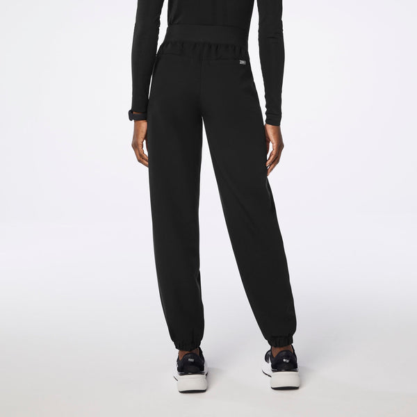 women's Black High-Rise Rio Relaxed Jogger Tall Scrub Pant
