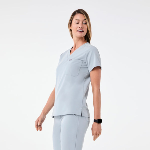 women's Dusty Blue Catarina -  Scrub Top™