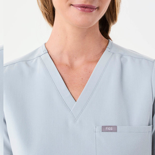women's Dusty Blue Catarina -  Scrub Top™