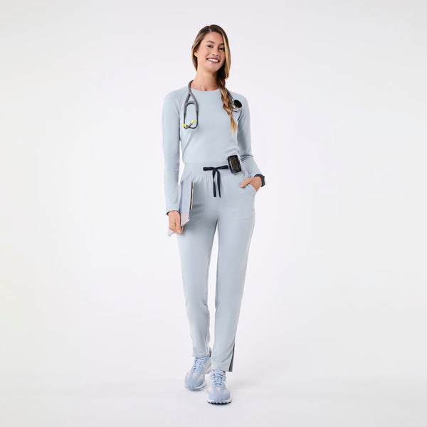 women's Dusty Blue Bristol High-Rise - Slim Tapered Scrub Pant