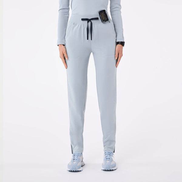 women's Dusty Blue Bristol High-Rise - Tall Slim Tapered Scrub Pant