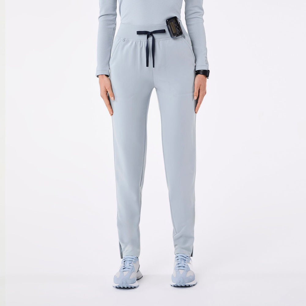 women's Dusty Blue Bristol High-Rise - Slim Tapered Scrub Pant