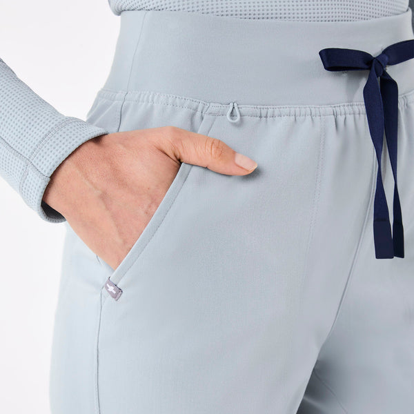 women's Dusty Blue Bristol High-Rise - Tall Slim Tapered Scrub Pant