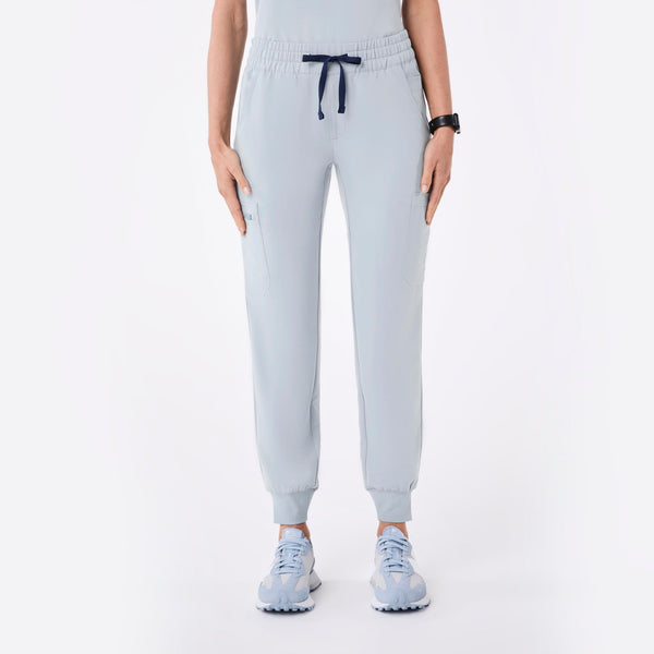 women's Dusty Blue Uman High-Rise - Jogger Scrub Pant