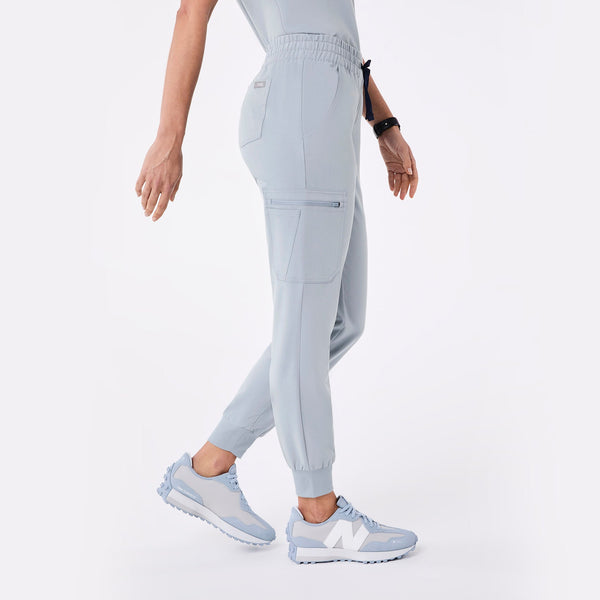women's Dusty Blue Uman High-Rise - Jogger Scrub Pant