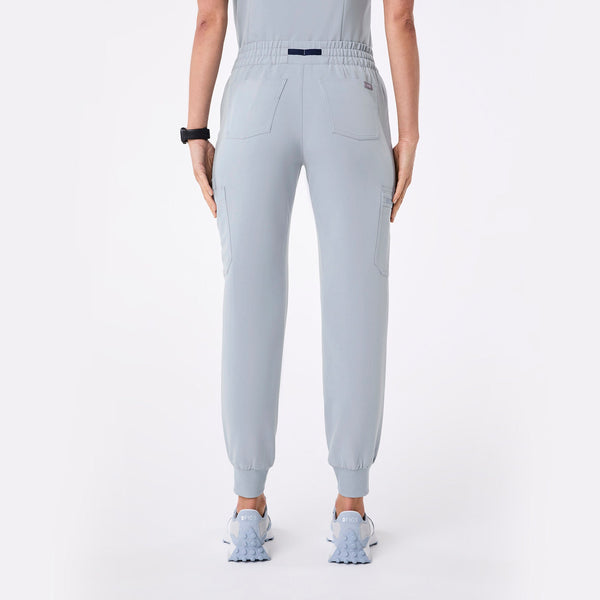 women's Dusty Blue Uman High-Rise - Jogger Scrub Pant