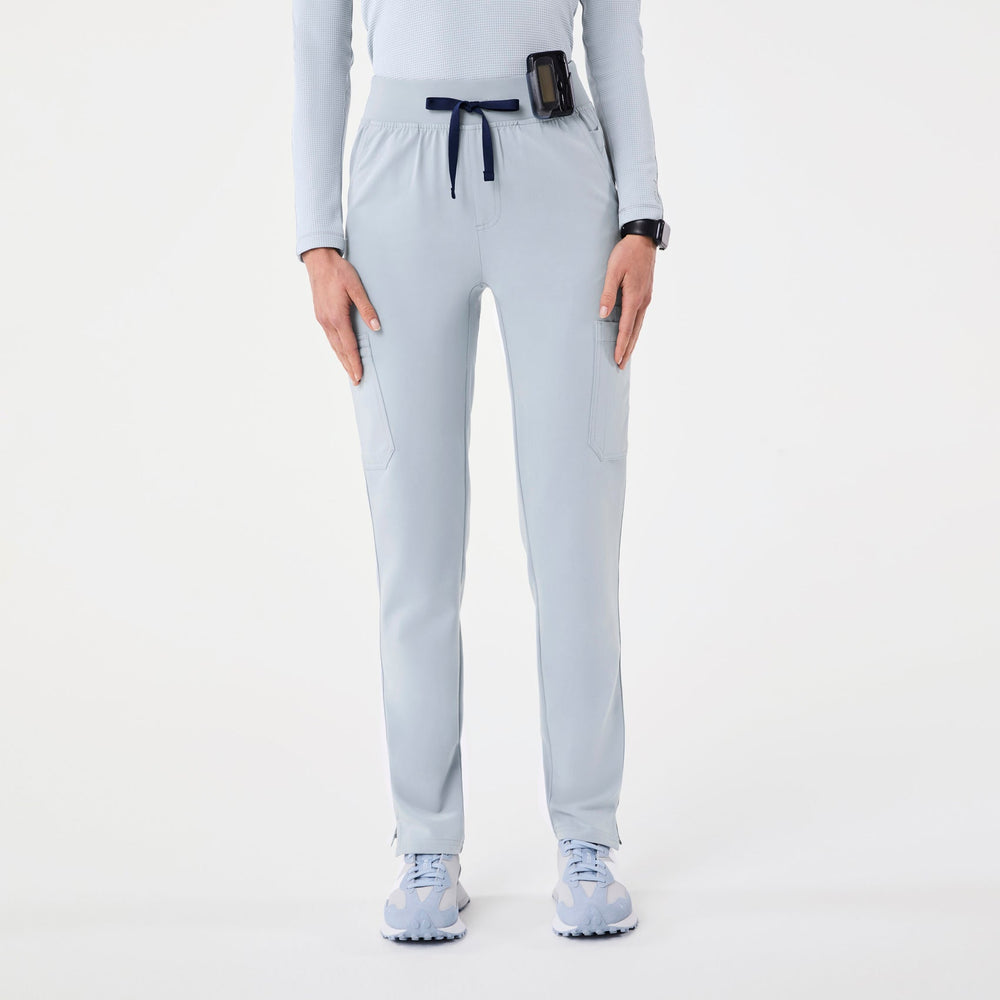 women's Dusty Blue Yola High-Rise Slim  - Petite  Scrub Pant™