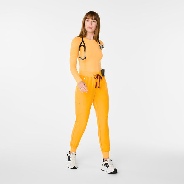 women's Emergency Yellow Salta Seamless Long-Sleeve Underscrub