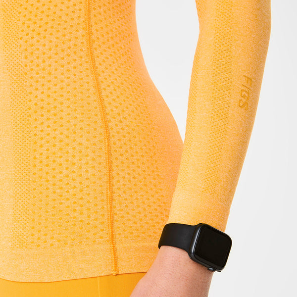 women's Emergency Yellow Salta Seamless Long-Sleeve Underscrub