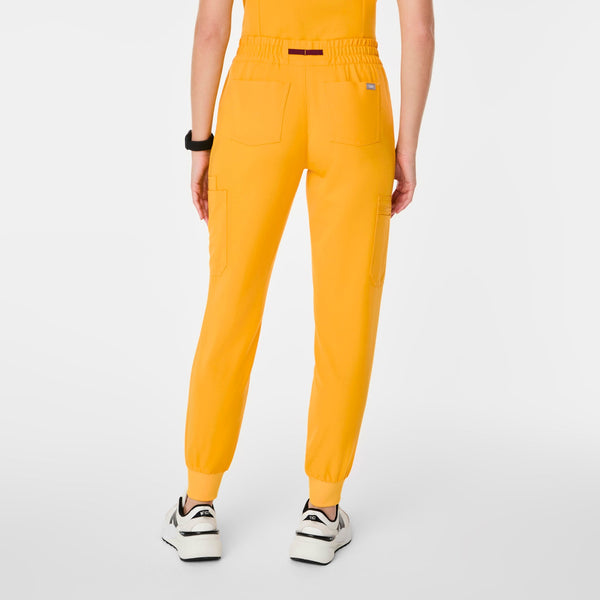 women's Emergency Yellow Uman Jogger Scrub Pant