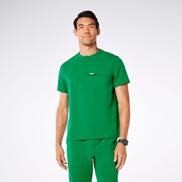 men's Evergreen Corfield - Henley Scrub Top