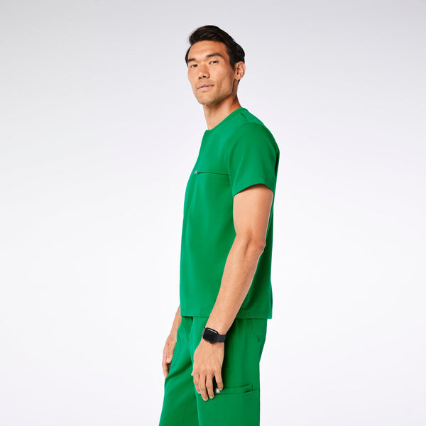 men's Evergreen Corfield - Henley Scrub Top