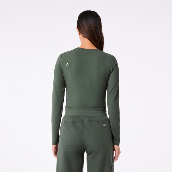 women's Moss Palmer Ribbed- Long-Sleeve Underscrub