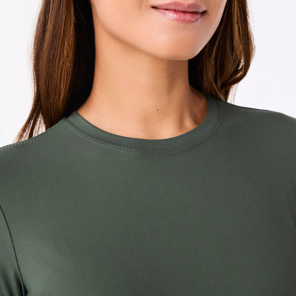 women's Moss Palmer Ribbed- Long-Sleeve Underscrub