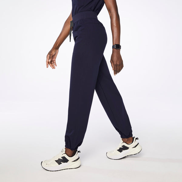 women's Navy High-Rise Rio Relaxed Jogger Scrub Pant
