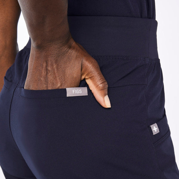 women's Navy High-Rise Rio Relaxed Jogger Scrub Pant