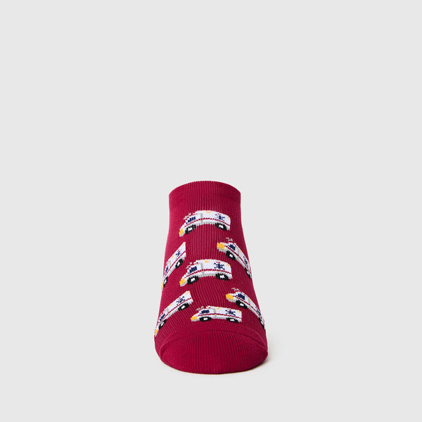 men's Paramedic Red Ambulance - Ankle Socks