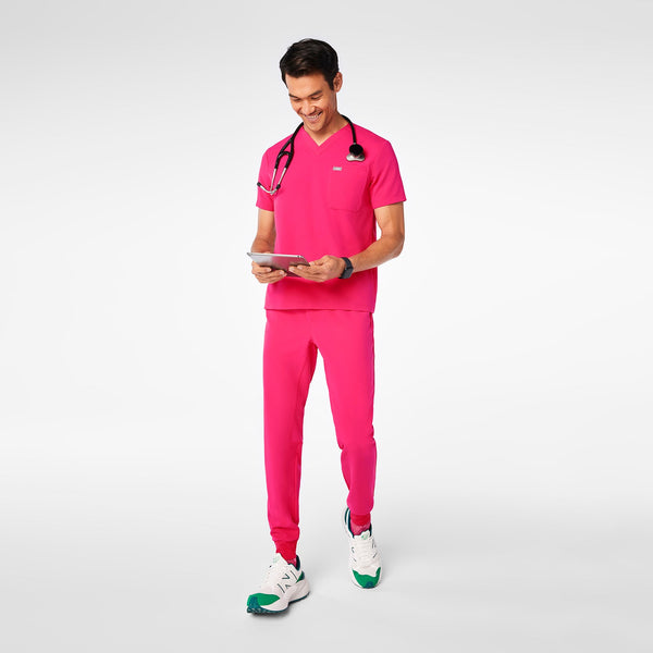 men's Shocking Pink Leon -  Scrub Top™
