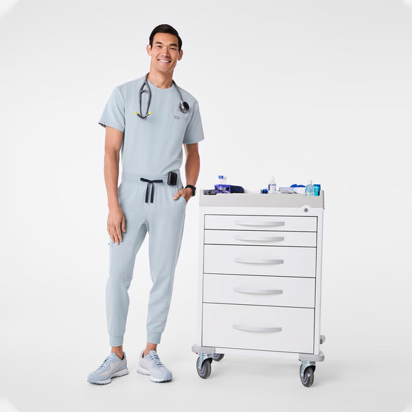 men's Dusty Blue Brey Jogger - Scrub Pant