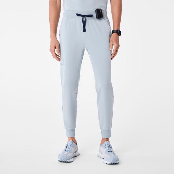 men's Dusty Blue Brey Short Jogger - Scrub Pant