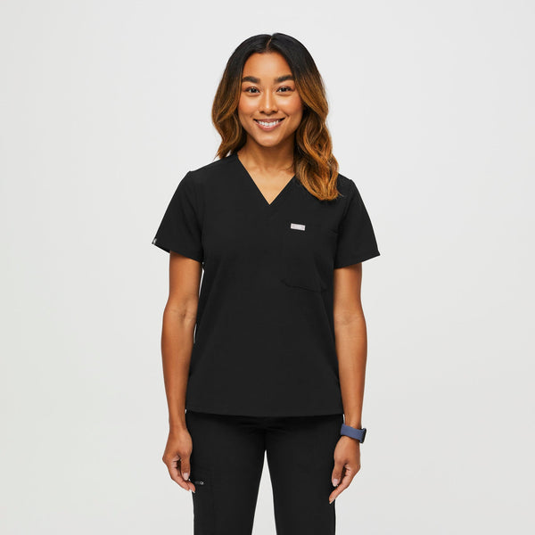 women's Optic White Catarina Petite -  Scrub Top™