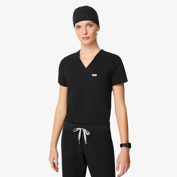Black Modern Classic - Scrub Cap