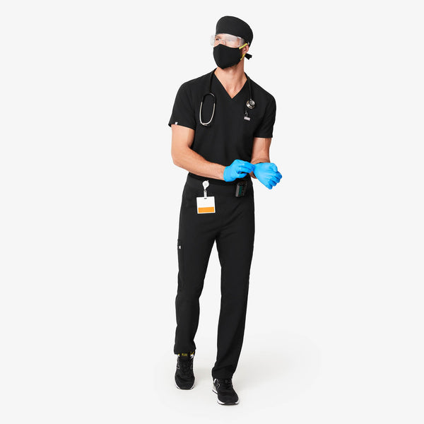 Black Modern Classic - Scrub Cap