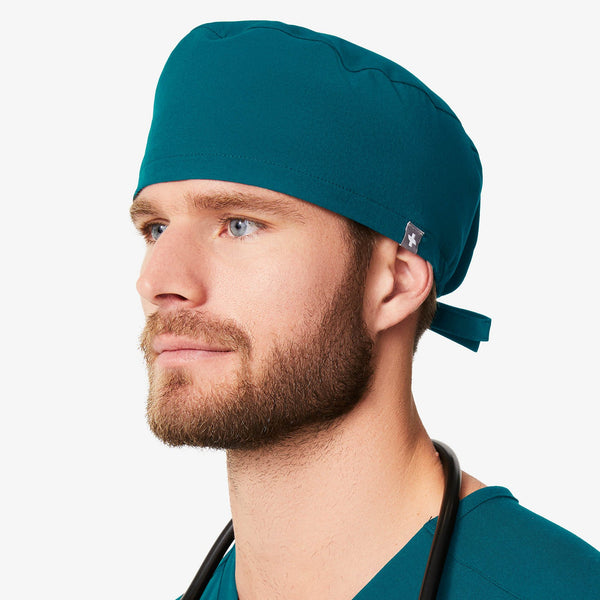 Caribbean Blue Modern Classic - Scrub Cap