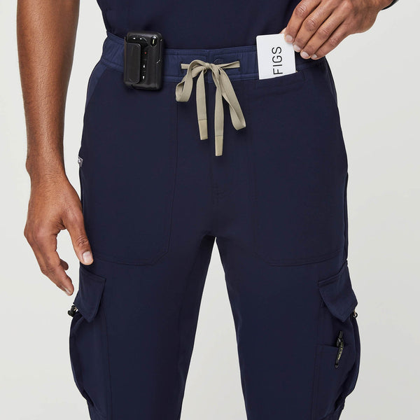 men's Navy Akobo - Cargo Straight Scrub Pant