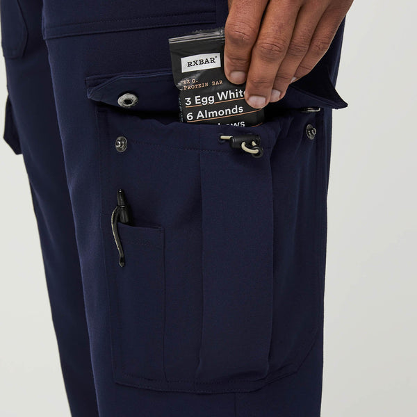 men's Navy Akobo - Cargo Straight Scrub Pant