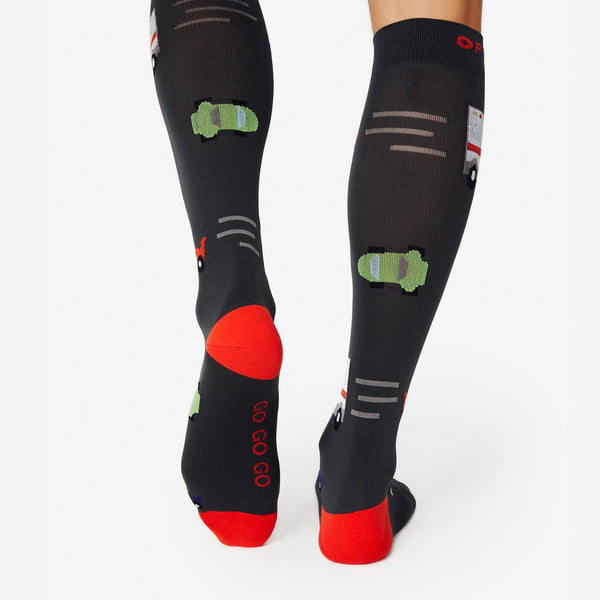 men's Grey Ambulance - Compression Socks