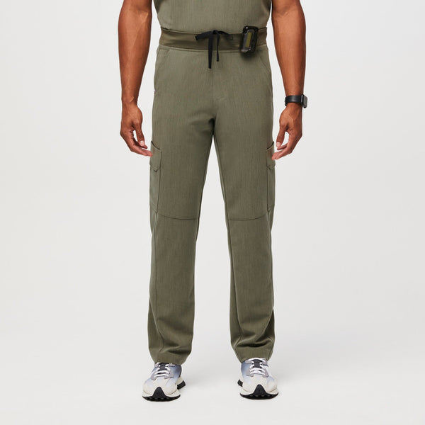 men's Heather Olive Axim™ - Cargo Utility Scrub Pant