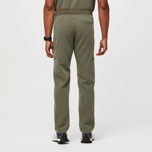men's Heather Olive Axim™ - Cargo Utility Scrub Pant